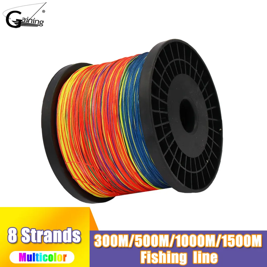 

Braided Line 8 Strands 300m/500m/1000m/1500m PE Braid Line Multicolor Super Strong Japan Multifilament 10LB-220LB