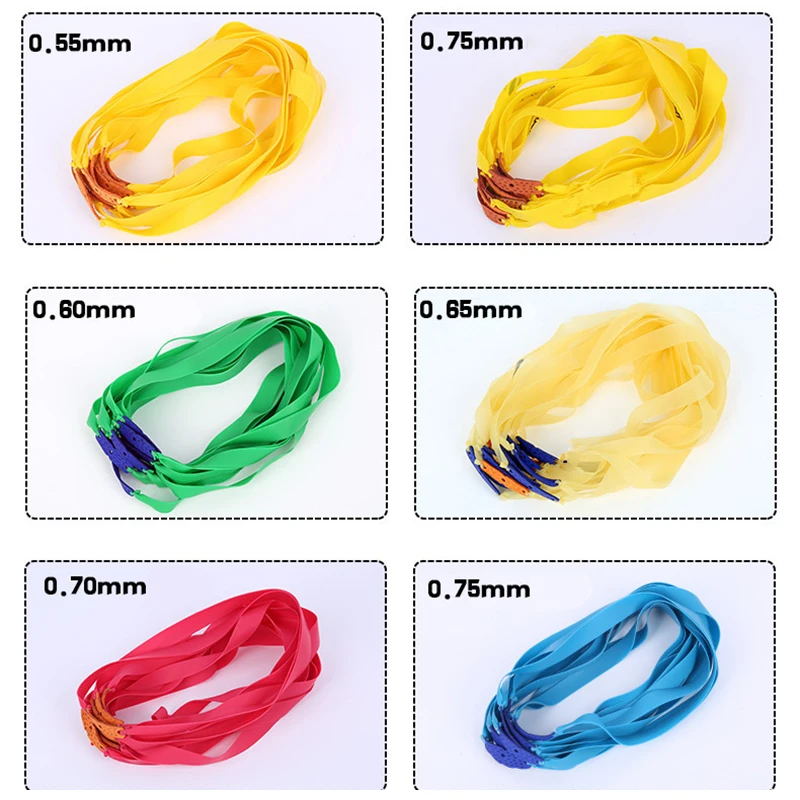 

1pcs Slingshot Hunting Powerful Flat Rubber Band 0.75 mm High Elasticity Outdoor Catapult Shooting Accessories