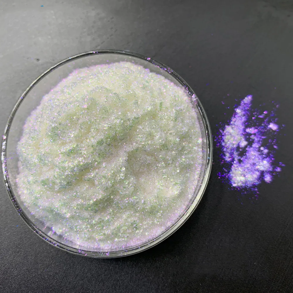 20g/pack 6 Colors Iredescent Nail Glitter Powder High Gloss Diamond Pearl Powder Lipstick Eyeshadow Make-up Nail Art Dust VI-B8