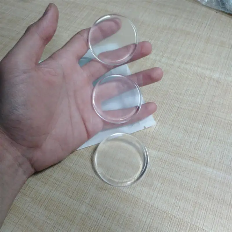 

6pcs Round Door Handle Anti-collision Pad Transparent Door Knob Crash Pad Silicone Door Handle Mats for Home Living Room Bedroom