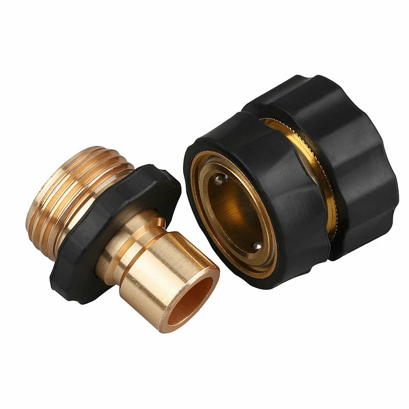 

1 Pair/4 Pairs/8 Pairs Tap Adapter Universal Garden Hose Quick Connect Set 3/4 Inch Thread TWEL889