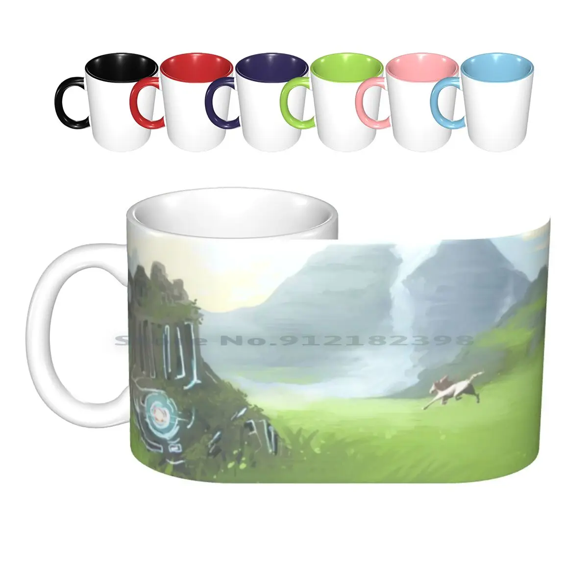 

Керамические кружки Guardian In The Wild, кофейные чашки, Кружка для молока и чая, ссылка на легенду о легенде о дыхании дикой природы