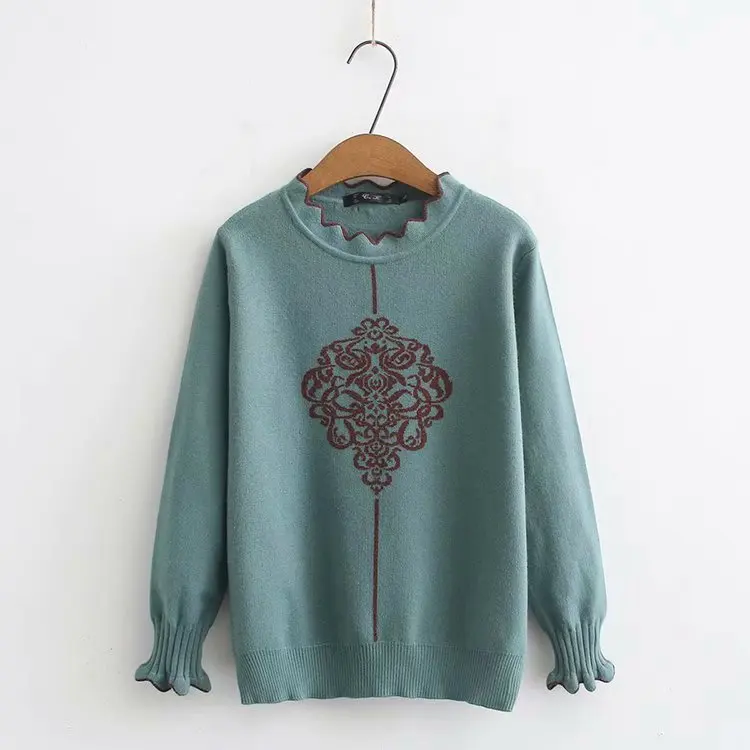 Повседневные свитера размера плюс осень 2019 женские модные свободные с длинным