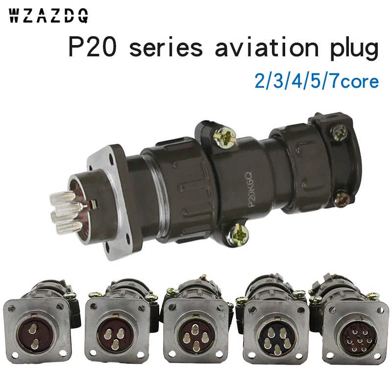 

Авиационный Штекерный разъем серии P20, круглый разъем 2.3.4.5.7, диаметр сердечника 20 мм, авиационный штекер