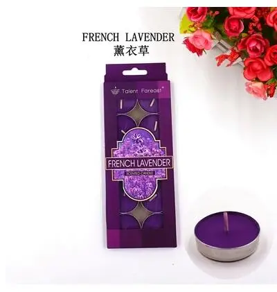 10 шт./компл. Романтический ароматерапия Декоративные Свечи tealight непригорающий бездымный противень масло свечи для дома вечерние свадебные украшения - Цвет: E