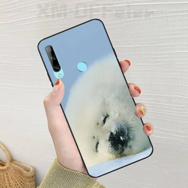 ByLoving Baby Harp Seal Sea Lion Bling милый чехол для телефона Huawei Enjoy 7S 8 7PLUS 8PLUS 8E 9 9E 9PLUS