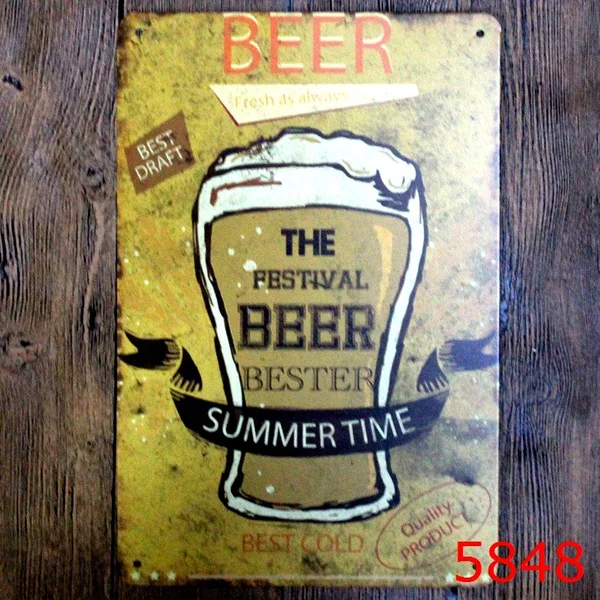 

metal Tin Sign 20*30 cm the festival beer Decor Bar Pub Home Vintage Retro Poster comic sticker