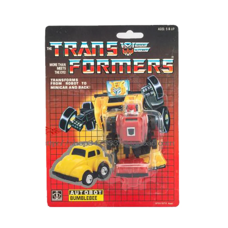 Игрушки-трансформеры KO version G1 reedition Big Wasp с нагревательным желтым/черным/красным