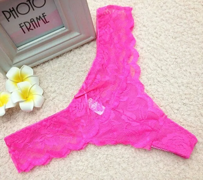 6 шт./лот женские кружевные стринги дамское нижнее белье сексуальные трусики M L XL