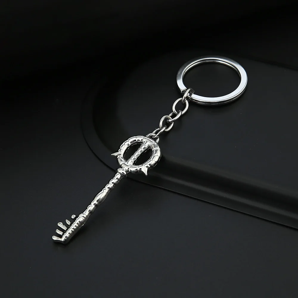 Game Kingdom Hearts Sora Key Keychain Keyblade Weapon Model Pendant Keyring Men Car Women Bag Accessories Jewelry Gift |