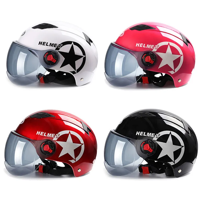 Motorcycle Helmet Scooter Bike Open Face Half Baseball Cap Anti-UV Safety Hard Hat Motocross Multiple Color Protect | Автомобили и