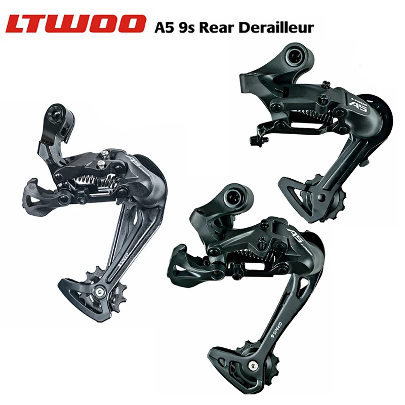 

LTWOO A5 9 Speed Rear Derailleur Short Medium Long Cage 9s for 36T 40T for MTB Compatible with ALIVIO ACERA SRAM Cambio Trasero
