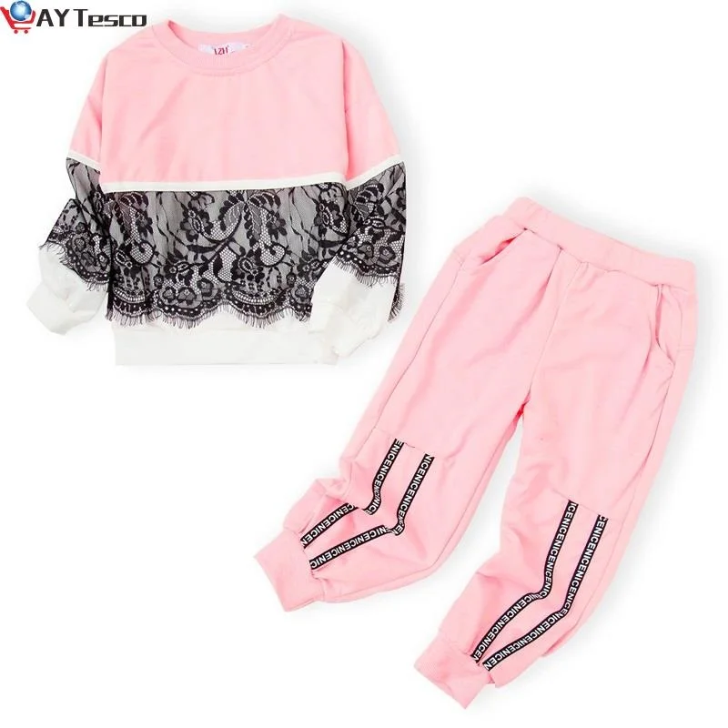 

2021 Autumn Winter Girls Clothes Set Kids Clothes Girls T-Shirt+Pants Children Sport Suit For Girls Clothing Set 3 4 5 6 7 Year
