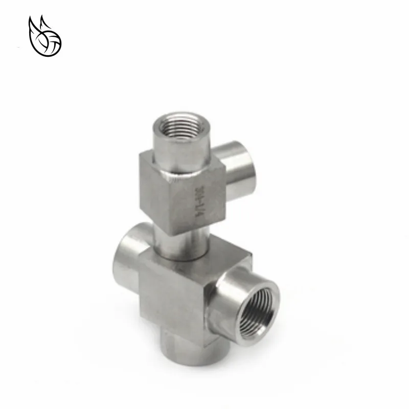 SS304 1/8 &quot1/4&quot 3/8 &quot1/2&quot 3/4 &quotBSP Женский тройник с резьбой 3 способа 304 из