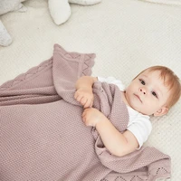 baby blanket knitted infant swaddle wrap newborn baby receiving blankets cotton soft kids bedding baby crib stroller blankets