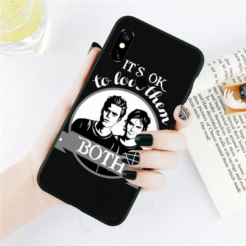 

The Vampire Diaries Stefan Damon Salvatore Phone Case black For Xiaomi Redmi mi note 7 8t 9 9t 9s 8 10 10t 11 pro lite K20 max 3