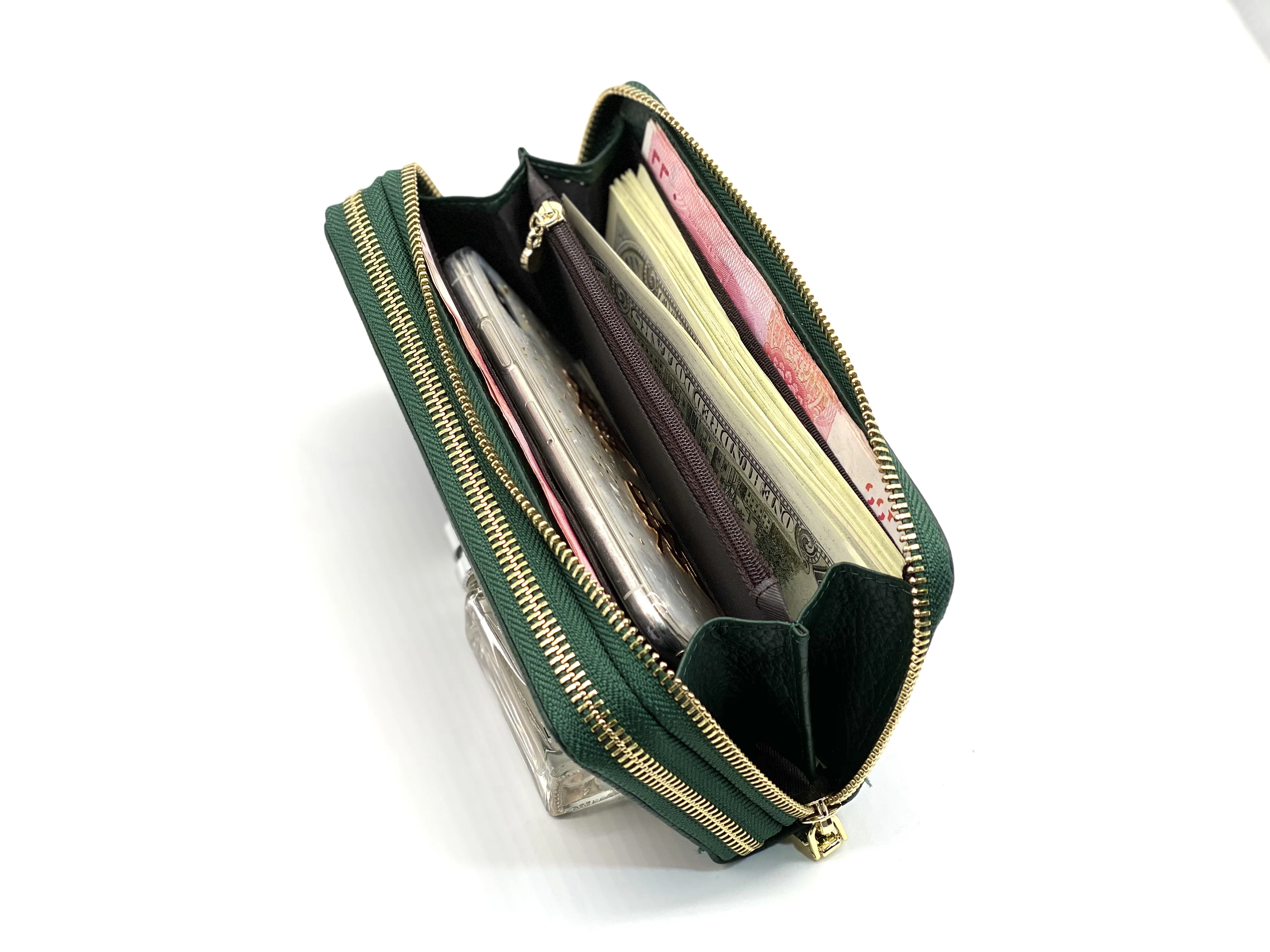 Новинка 2020 дизайнерские кошельки из 100% натуральной кожи на двойной молнии