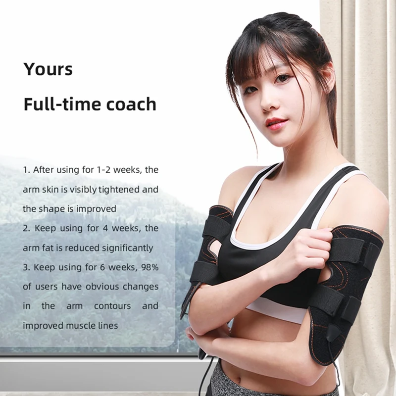 저렴한 스포츠 팔 슬리밍 벨트 휴대용 EMS 진동 소녀 보디 빌딩 운동 체중 감소 허벅지 송아지 휘트니스 장비