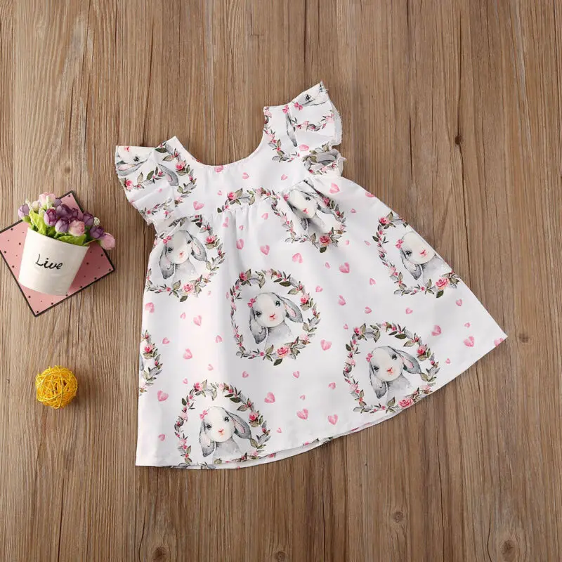 Пасхальное платье для новорожденных детей и девочек вечерние платья с милым