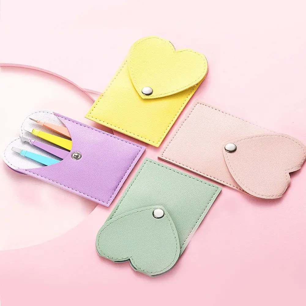 

4 шт./компл. пинцет для бровей из нержавеющей стали с наконечником/Наклонный наконечник/плоский наконечник для волос аксессуары с сумкой чех...