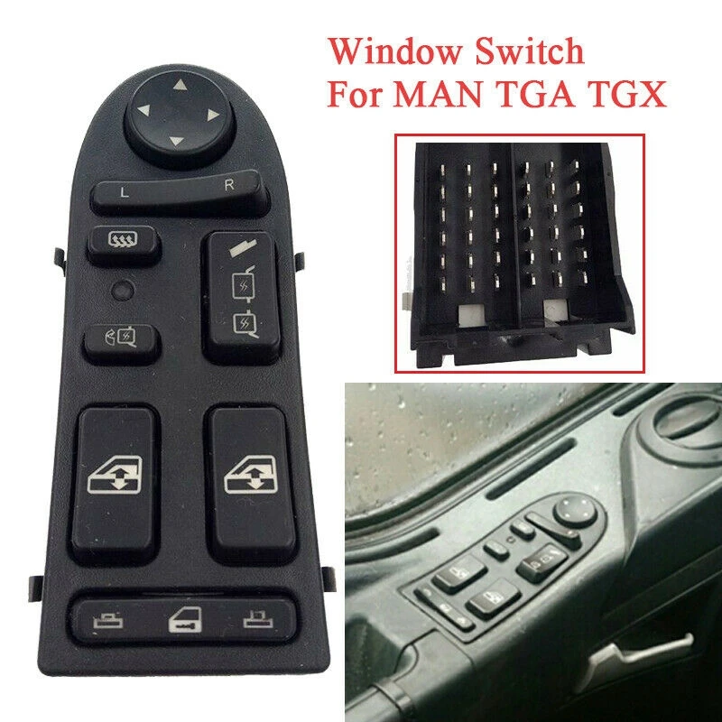 for MAN TGA TGX Power Window Lifter Control Switch 81258067045 SW0017 81258067098 901104002 | Автомобили и мотоциклы
