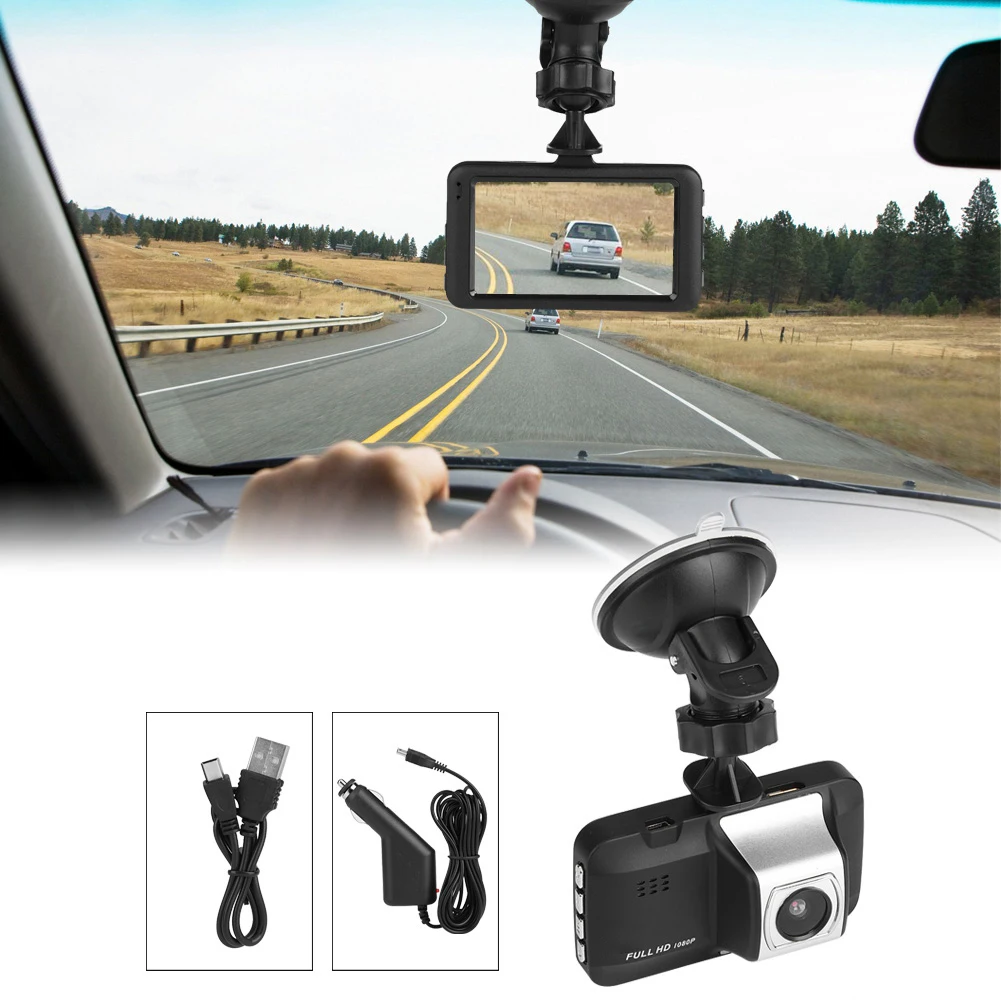 

3inches Full HD 1080P Car DVR Video Recorder Dash Camera Driving Recorder G Sensor WDR Technology For Day And Night Vision