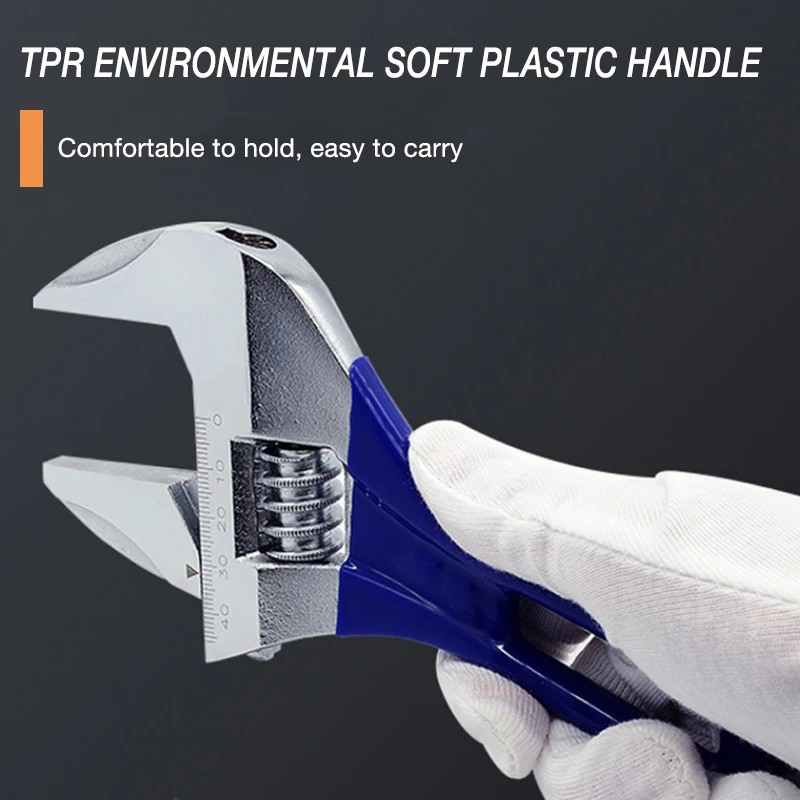 1 шт. короткий ручной регулируемый гаечный ключ универсальный открывающийся