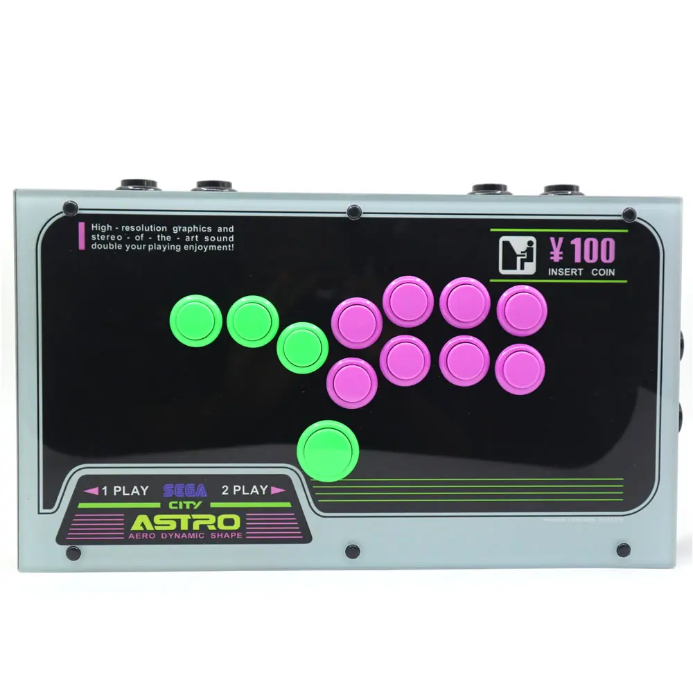 RAC-J800B All Buttons Hitbox Style Arcade Joystick Fight Stick Game Controller For PC Sanwa OBSF-24 30 Artwork images - 6