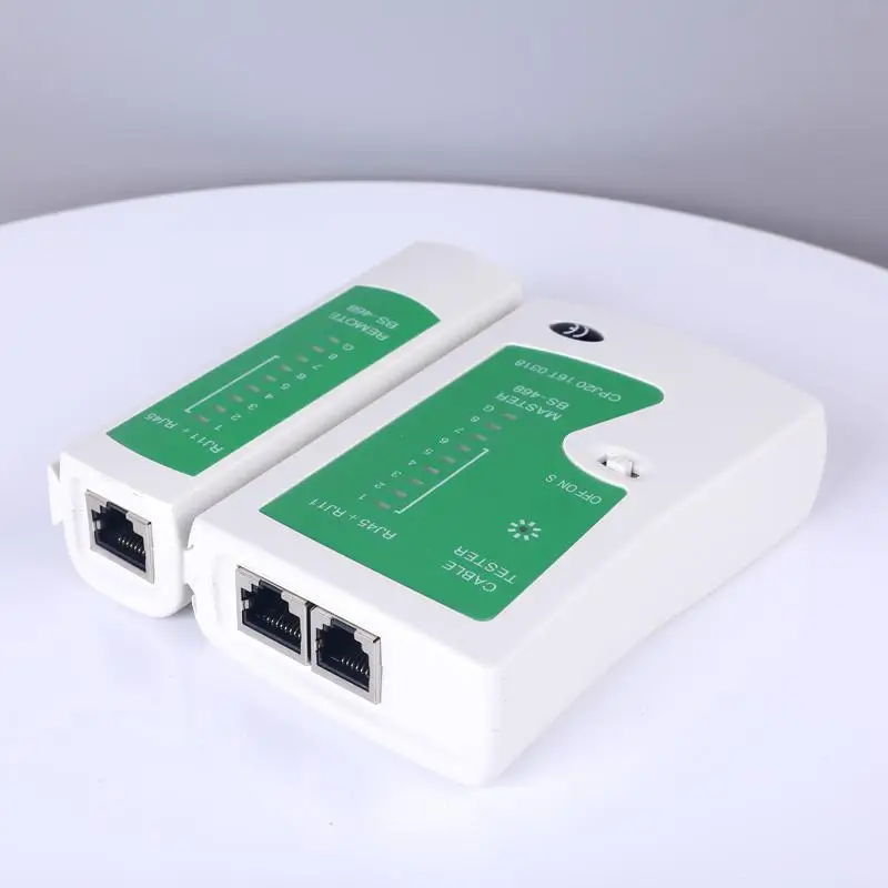 

1pc Rj45/rj11 Cable Line Tester Portable Dual-purpose Tester With Led Display