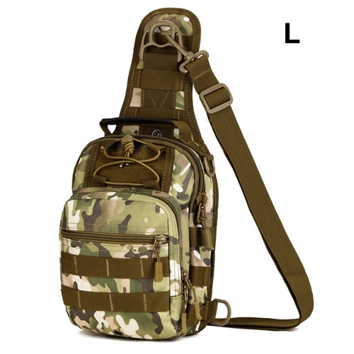 CP CAMO L Тактический военный строп нагрудный рюкзак для охоты кемпинг походы армейская сумка на плечо сумка На открытом воздухе рюкзаки рыболова - Цвет: CP CAMO L
