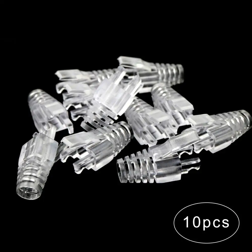 

10 шт., защитные патроны для сетевого кабеля Ethernet CAT5E CAT6 RJ45