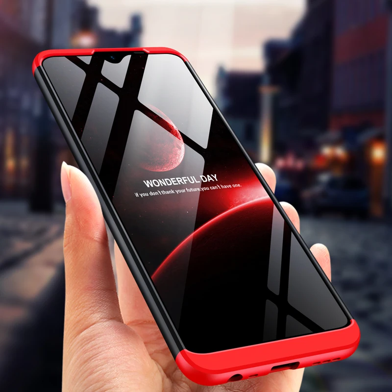 

Slim Case for Xiaomi Redmi 9 Case 360 Full Protection Anti-knock 3 in 1 Matte Hard PC Cover Redmi 9 Redmi9 Case Coque
