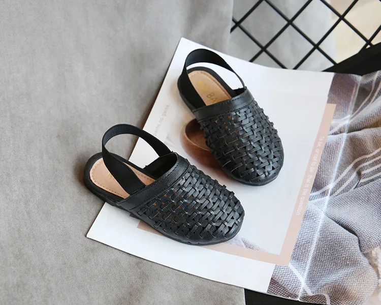 

Children's Woven Sandals Girls Summer New Retro Footwear Casual Shoes Kids Sandals and Slippers Girls Cute Princess Shoes 26-35