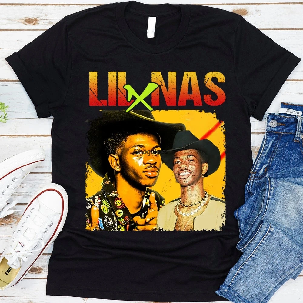 Винтажная Ретро футболка LIL NAS X Rap в стиле хип-хоп 90-х годов звоните мне по вашему