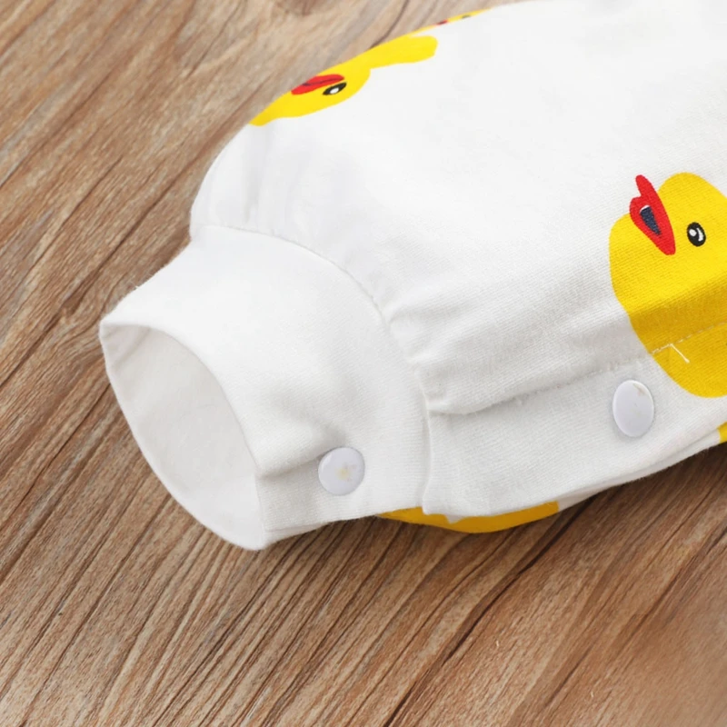 Комбинезон с рисунком для маленьких мальчиков и девочек новорожденных