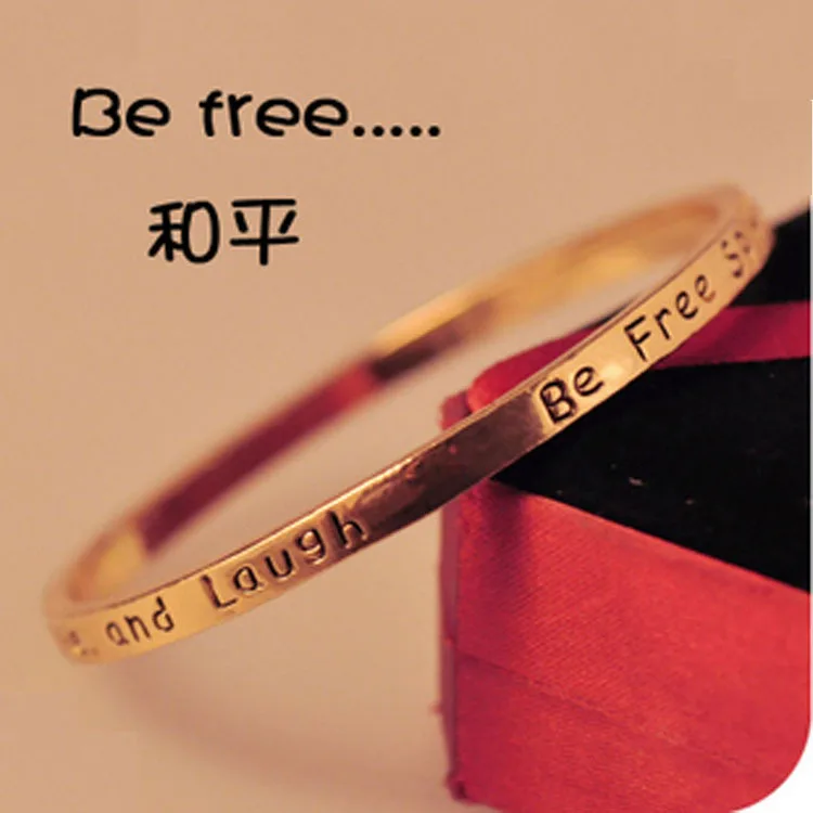 

Модные темпераментные винтажные браслет желаний из сплава с надписью для женщин ретро круглые бронзовые металлические ювелирные изделия о...