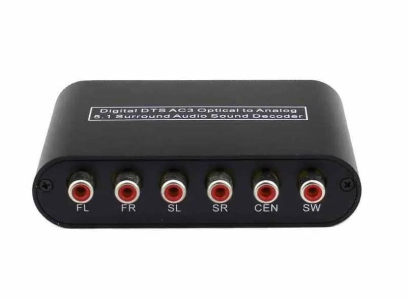 Двойной оптический декодер DTS/для домашнего кинотеатра 1 шт./лот 5 1/2 канала аудио