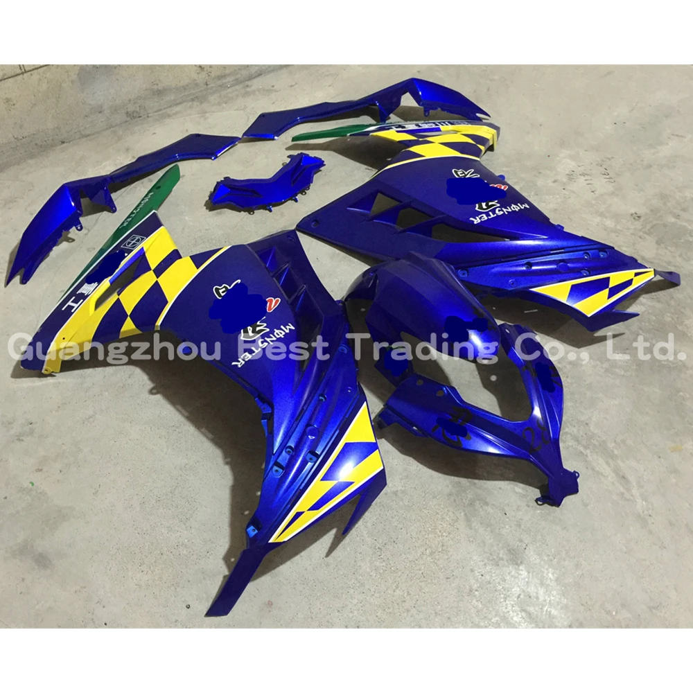 

Blue Complete Fairing Kit Set For KAWASAKI Ninja 300 EX300 2013-2017 Ninja250R EX250R 2008-2012 Bodywork Injection