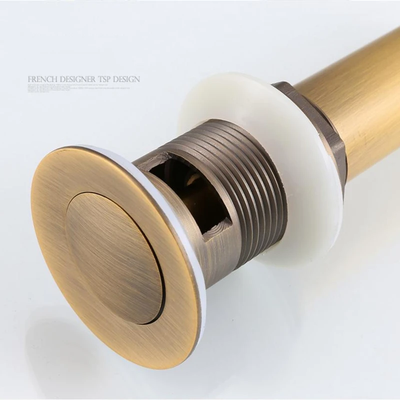 Топ-Ванная комната сосуд вверх раковина сливной фильтр Флип Топ стопор для