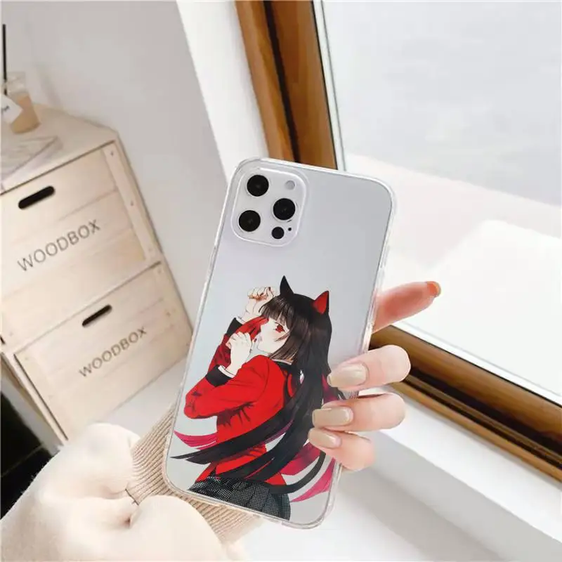 

Kakegurui Jabami Yumeko Phone Case For iphone 12 11 8 7 6s 6 5 5s 5c se plus mini x xs xr pro max Transparent soft