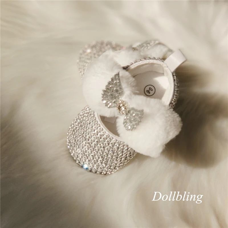 Набор повязок на голову для маленьких девочек bling Стразы обувь первых шагов