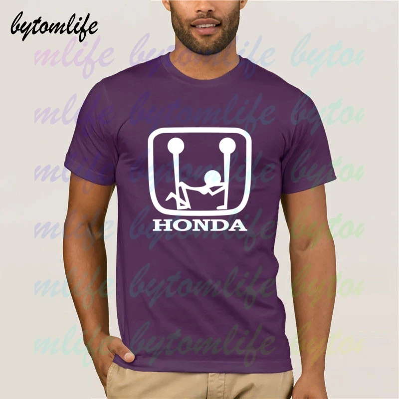 Забавная футболка HONDA летняя черная с принтом популярная хлопковые футболки