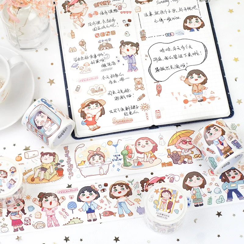 Васи Лента Весна Лето тема маскировки стикер Клейкая лента для DIY украшения