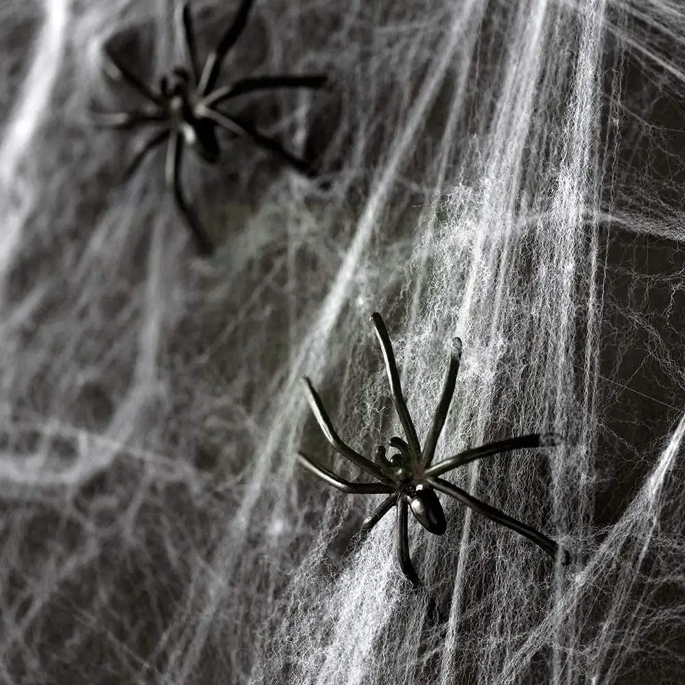

100 Pieces/set Halloween Decorative Mini Spiders Small Spider Plastic Joke Prank Black Fake Realistic Funny Toys Novelty Pr O0v0