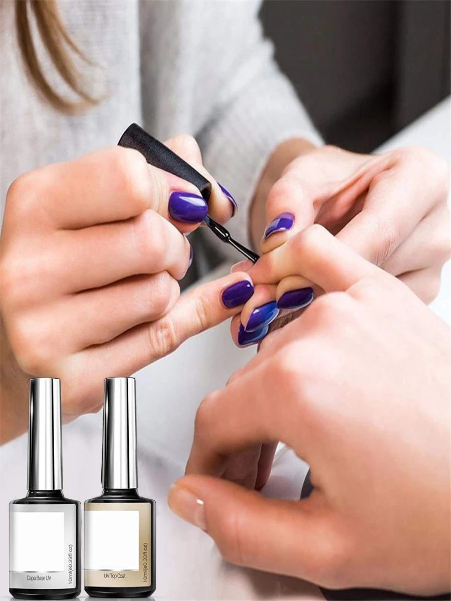 

Gel Nail Polish Kit with UV Light 6W Nail Dryer Lamp 6Pcs Pink Brown Nude Glitter Gel Nail Polish Set with Base and Gel Top Coat