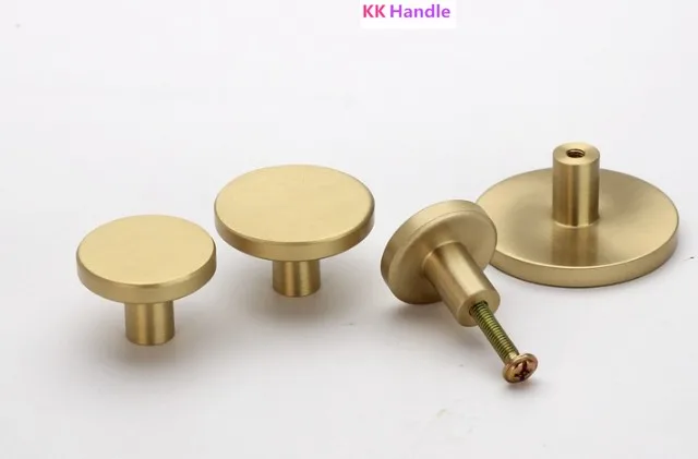 Круглые латунные ручки для ящика комода выдвижных ящиков ручка старинной