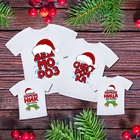 Одинаковые футболки Новогодние 2022 Семейные футболки family look Комплекты одежды для семьи Большие размеры Оверсайз