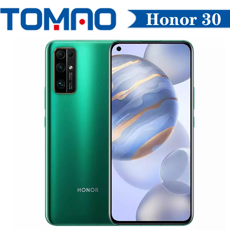 Honor 30 5G смартфон 50x цифровой зум 6 ГБ 8 Оперативная память 128 Гб 256 Встроенная 4000 мА/ч
