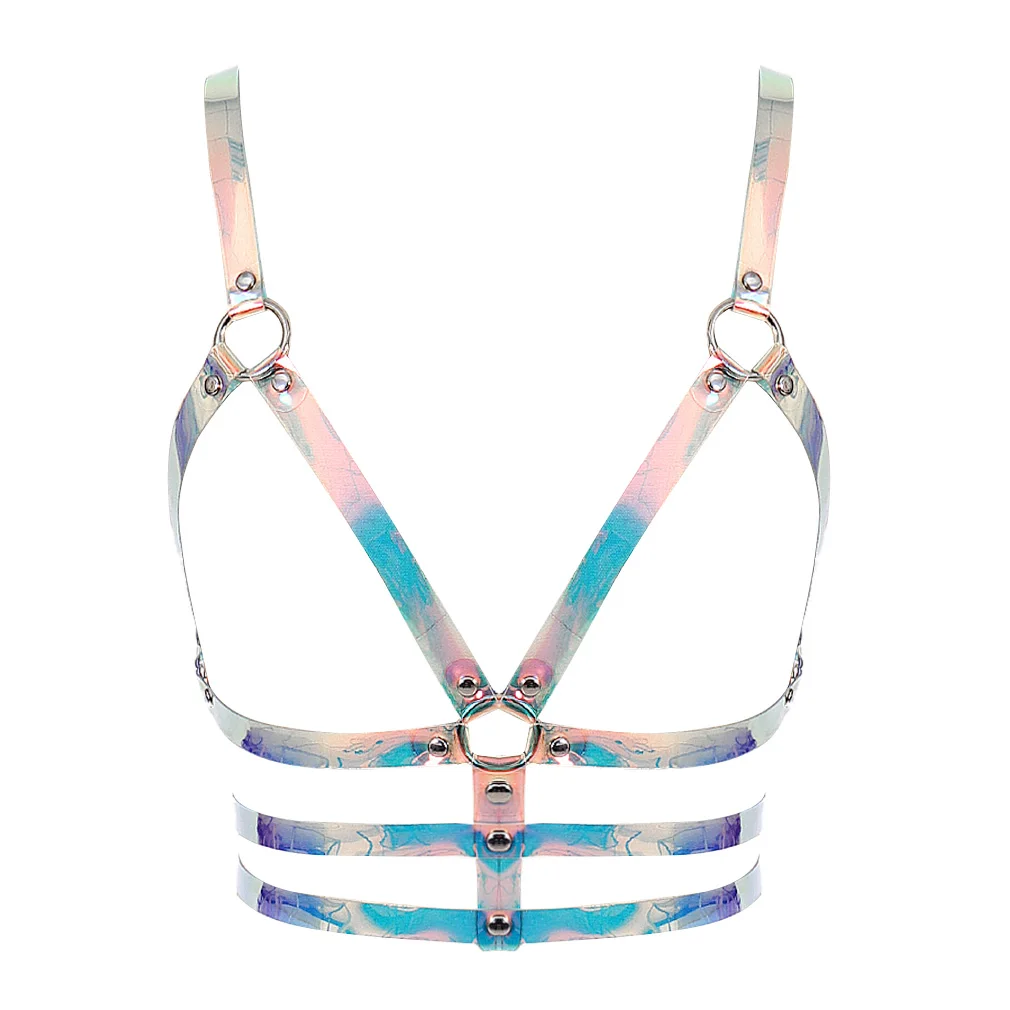 

Punk Clothing Harajuku Harness Cage Bra Lingerie Tops Waist Strap Gothic Sexy Garters Wear Harness Bra Women Body Harness