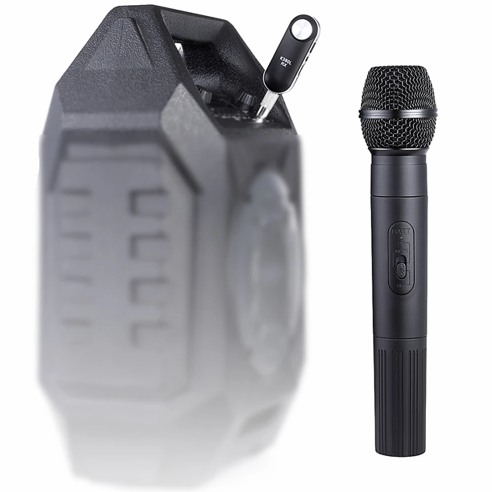 LEORY K380L беспроводной микрофон UHF 3,5 мм 6,35 мм USB мегафон ручной микрофон с приемником для караоке громкоговорителя